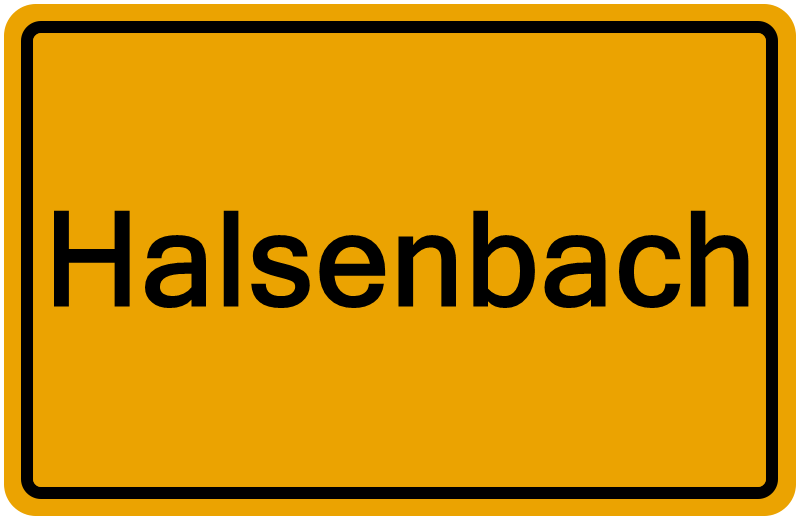 Handelsregisterauszug Halsenbach