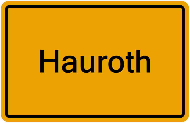 Handelsregisterauszug Hauroth