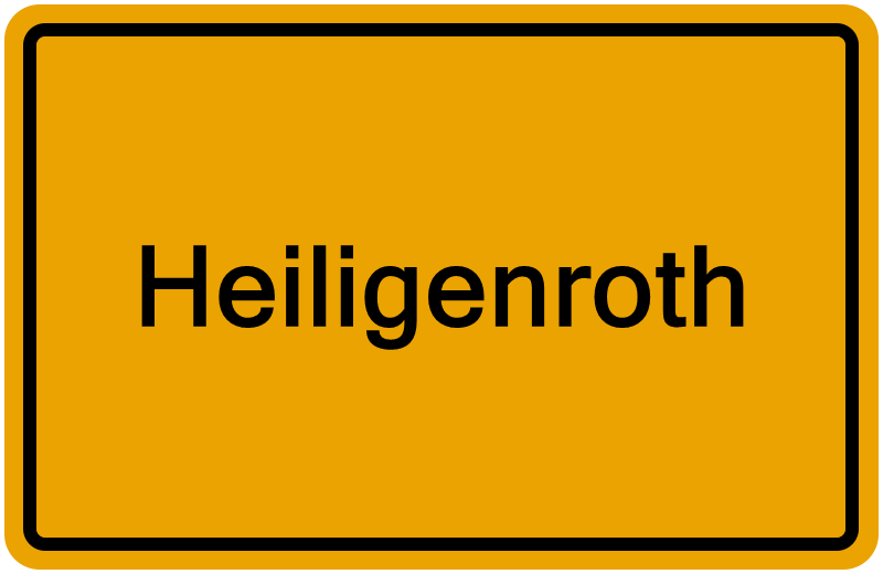 Handelsregisterauszug Heiligenroth