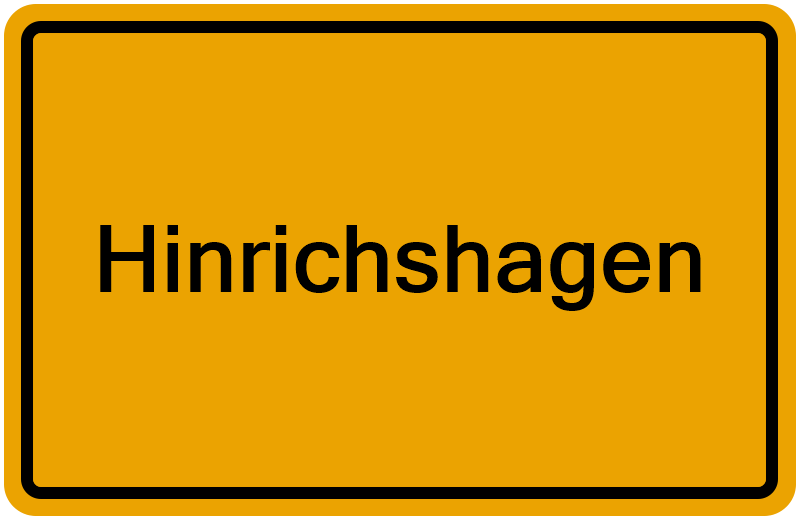 Handelsregisterauszug Hinrichshagen
