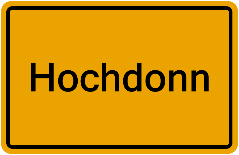 Handelsregisterauszug Hochdonn
