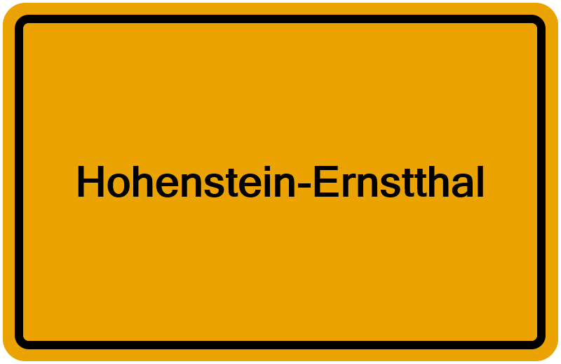 Handelsregisterauszug Hohenstein-Ernstthal