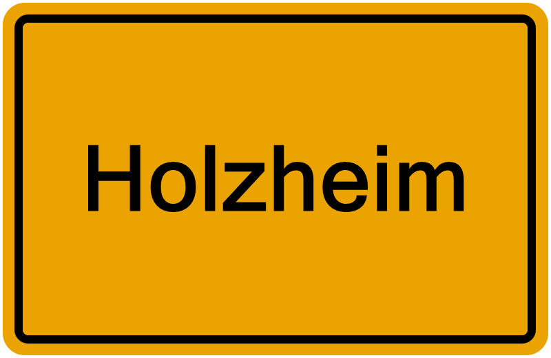 Handelsregisterauszug Holzheim