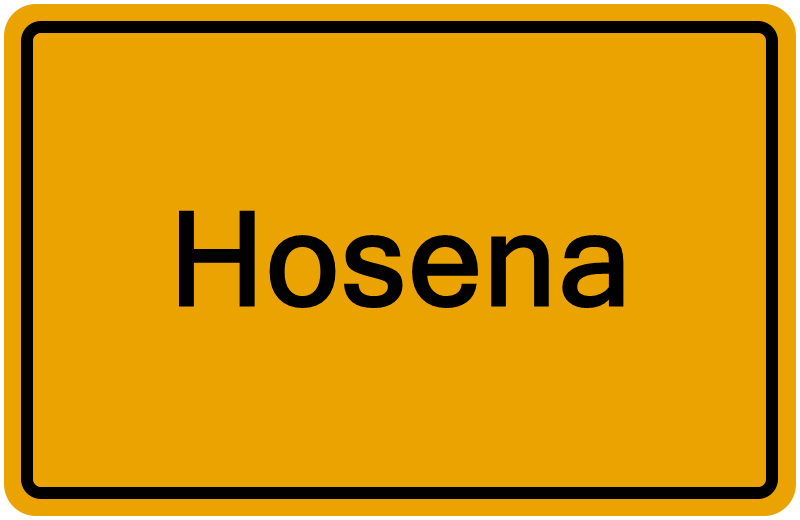 Handelsregisterauszug Hosena