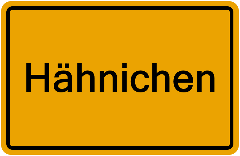 Handelsregisterauszug Hähnichen