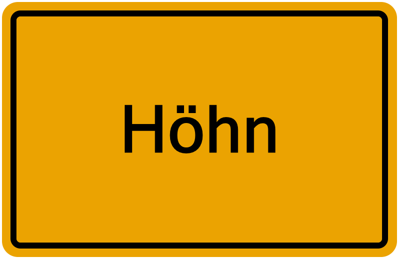 Handelsregisterauszug Höhn