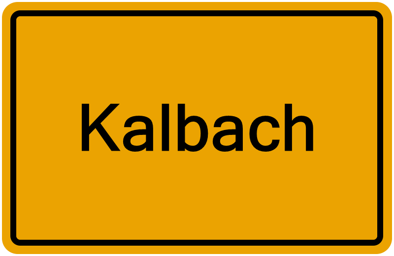 Handelsregisterauszug Kalbach