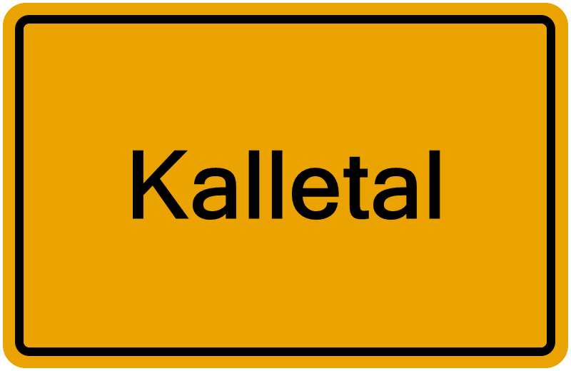 Handelsregisterauszug Kalletal