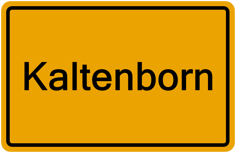 Handelsregisterauszug Kaltenborn