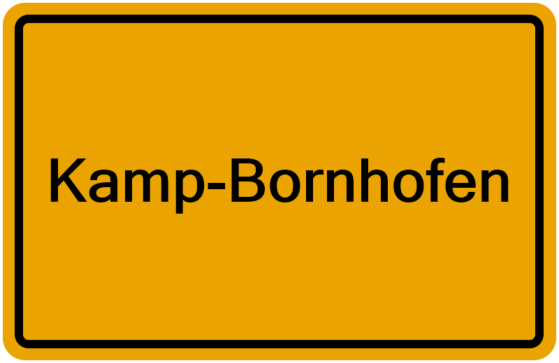 Handelsregisterauszug Kamp-Bornhofen