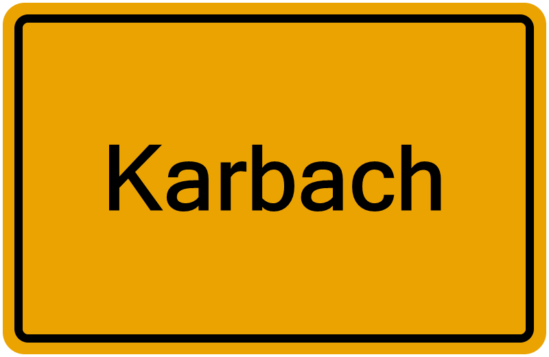 Handelsregisterauszug Karbach