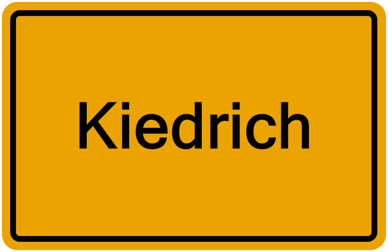 Handelsregisterauszug Kiedrich