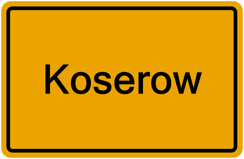 Handelsregisterauszug Koserow