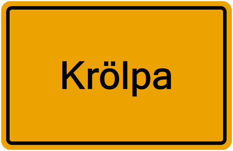 Handelsregisterauszug Krölpa