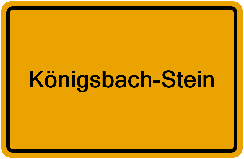Handelsregisterauszug Königsbach-Stein