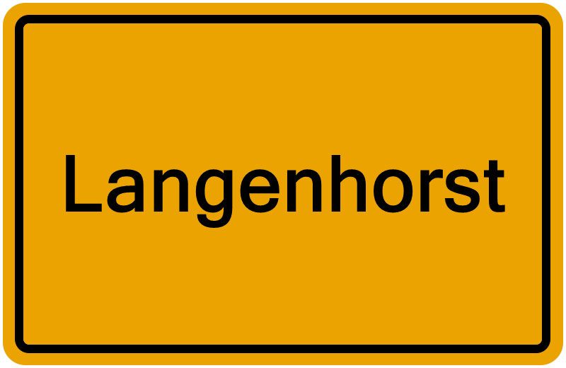 Handelsregisterauszug Langenhorst
