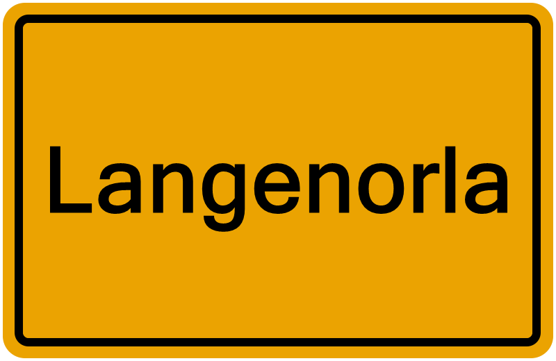 Handelsregisterauszug Langenorla