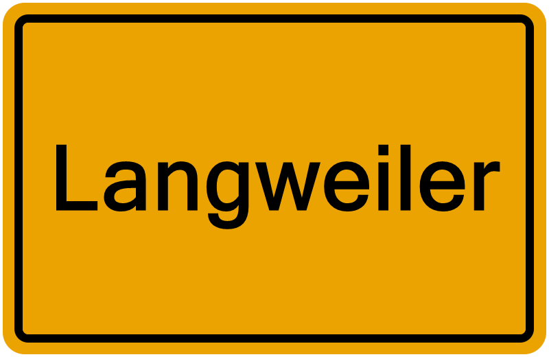 Handelsregisterauszug Langweiler