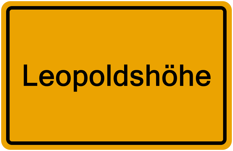 Handelsregisterauszug Leopoldshöhe