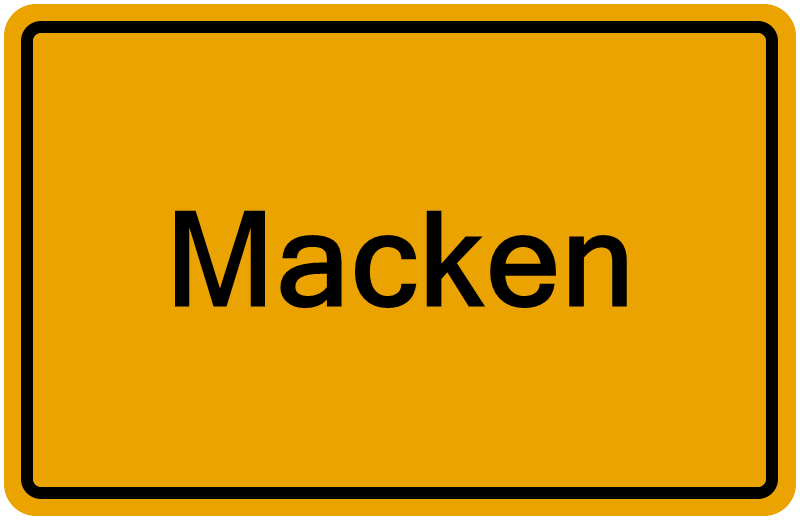 Handelsregisterauszug Macken