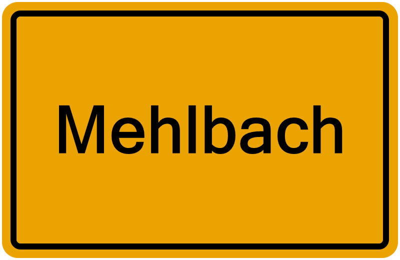Handelsregisterauszug Mehlbach