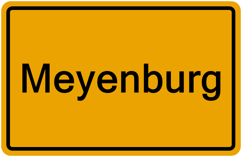 Handelsregisterauszug Meyenburg