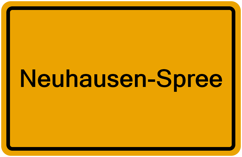 Handelsregisterauszug Neuhausen-Spree
