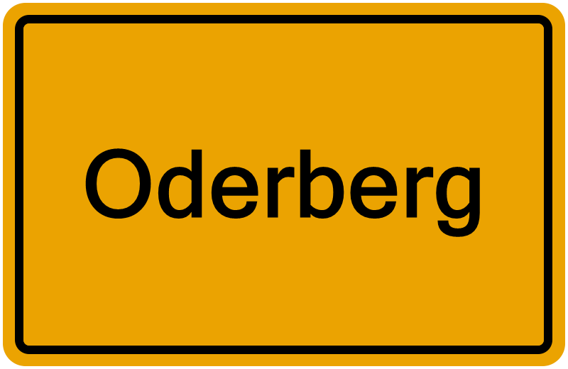 Handelsregisterauszug Oderberg