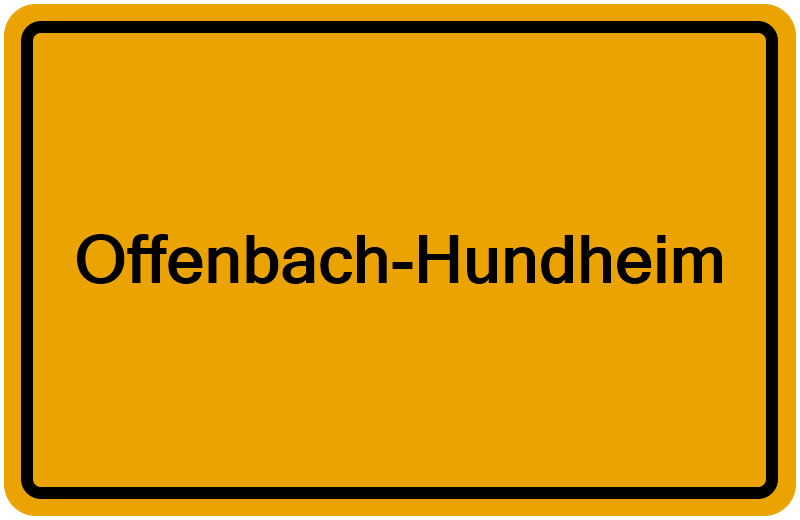 Handelsregisterauszug Offenbach-Hundheim