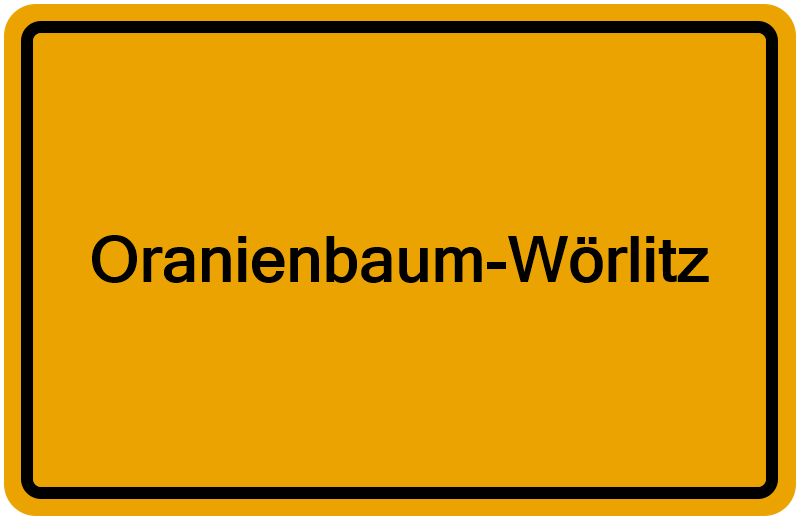 Handelsregisterauszug Oranienbaum-Wörlitz