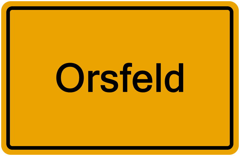 Handelsregisterauszug Orsfeld