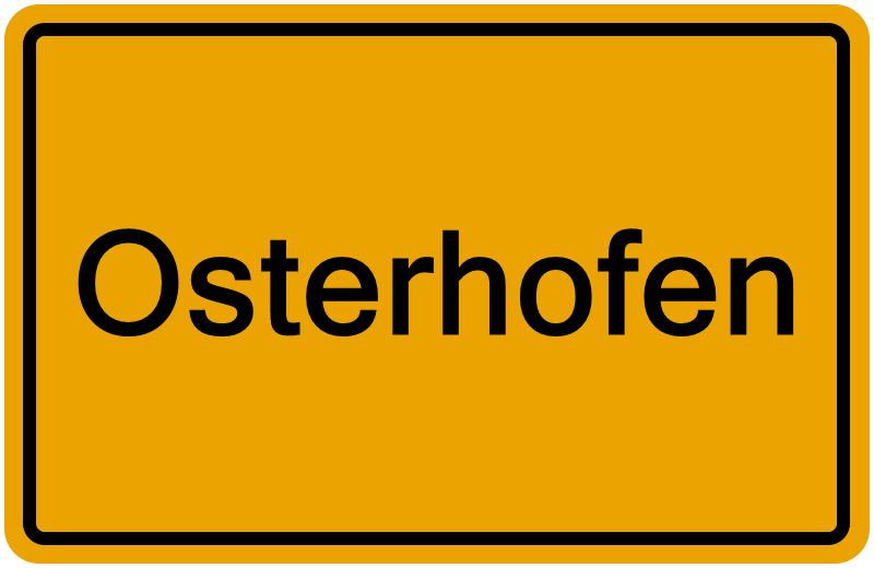 Handelsregisterauszug Osterhofen