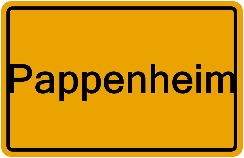 Handelsregisterauszug Pappenheim