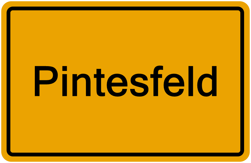 Handelsregisterauszug Pintesfeld