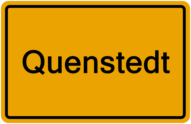 Handelsregisterauszug Quenstedt