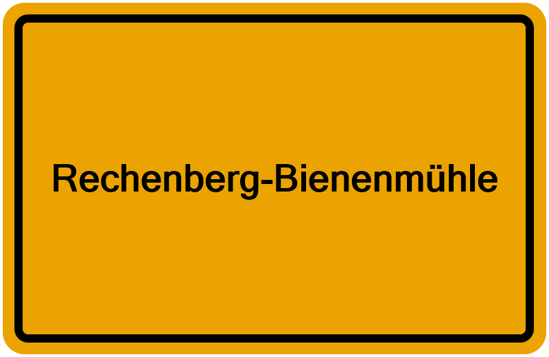 Handelsregisterauszug Rechenberg-Bienenmühle