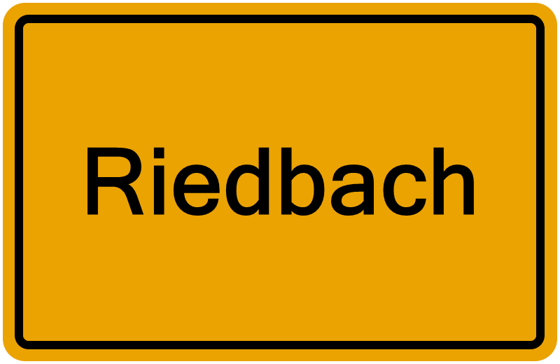 Handelsregisterauszug Riedbach