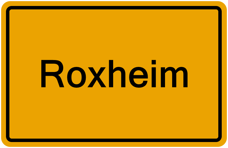 Handelsregisterauszug Roxheim