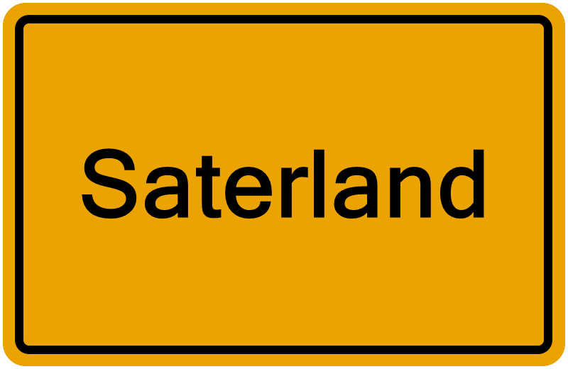 Handelsregisterauszug Saterland