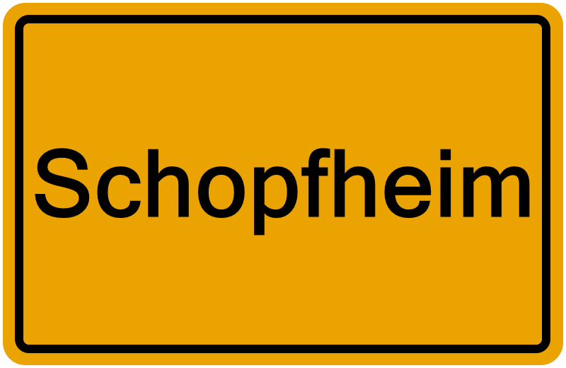 Handelsregisterauszug Schopfheim