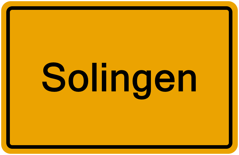 Handelsregisterauszug Solingen