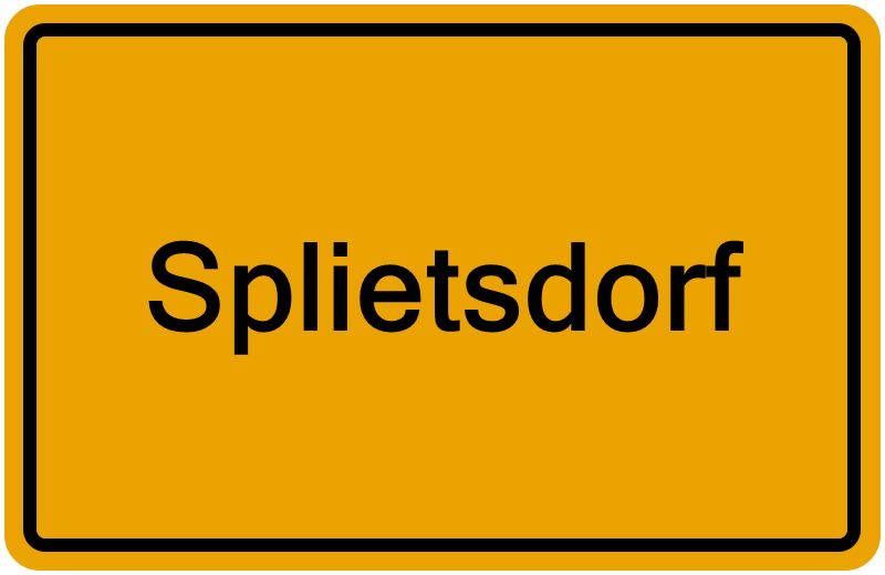 Handelsregisterauszug Splietsdorf