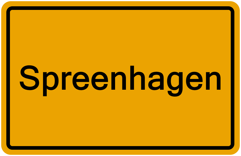 Handelsregisterauszug Spreenhagen
