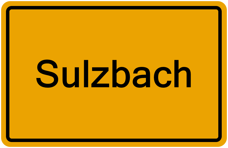 Handelsregisterauszug Sulzbach