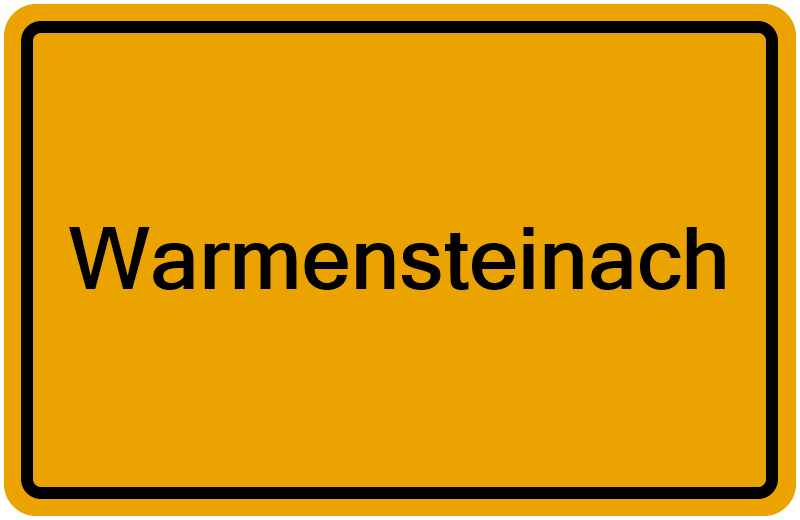 Handelsregisterauszug Warmensteinach