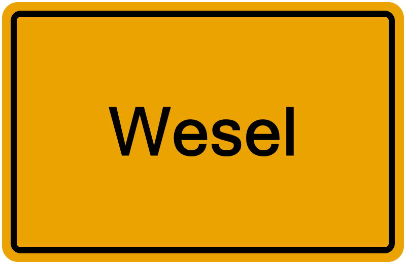 Handelsregisterauszug Wesel