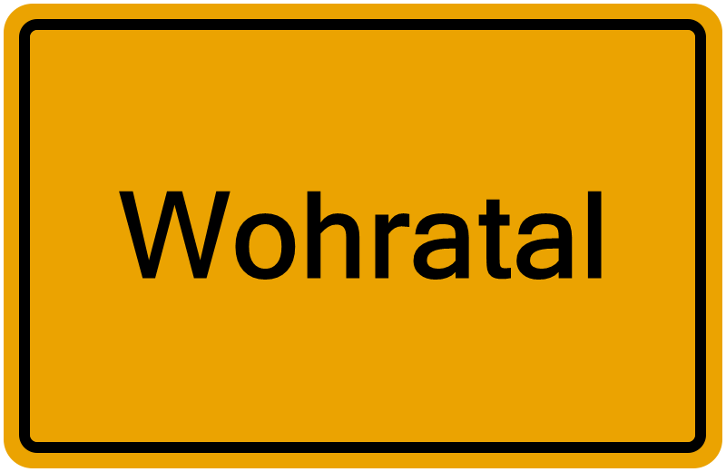 Handelsregisterauszug Wohratal