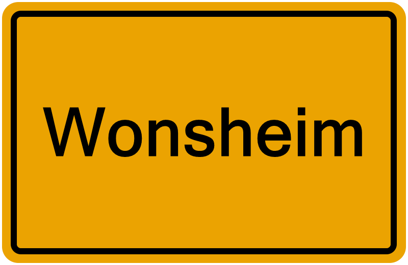 Handelsregisterauszug Wonsheim