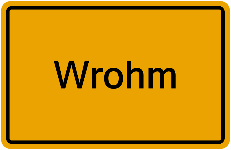 Handelsregisterauszug Wrohm