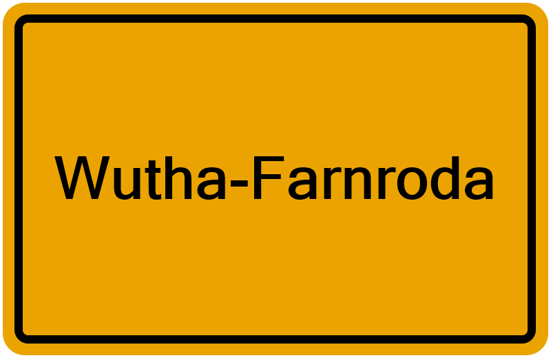Handelsregisterauszug Wutha-Farnroda